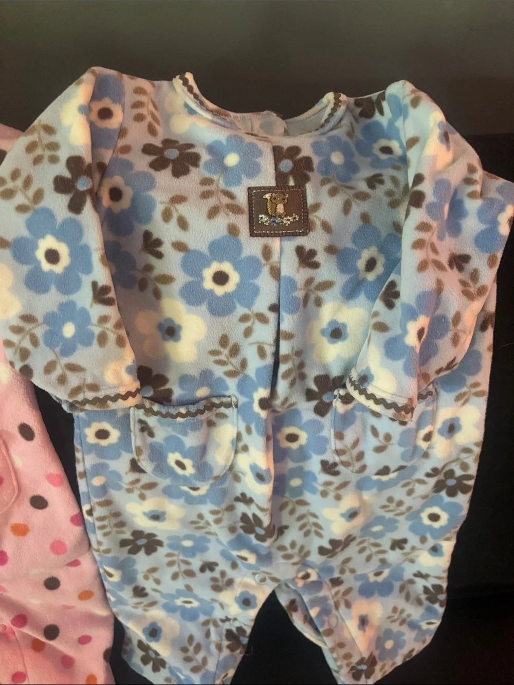 Vintage Carter’s Baby Girl  Set of Two Outfit/Sleepers.